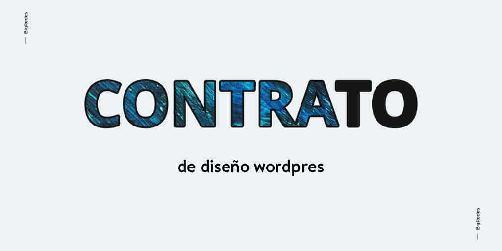 Contrato de Diseño web WordPress