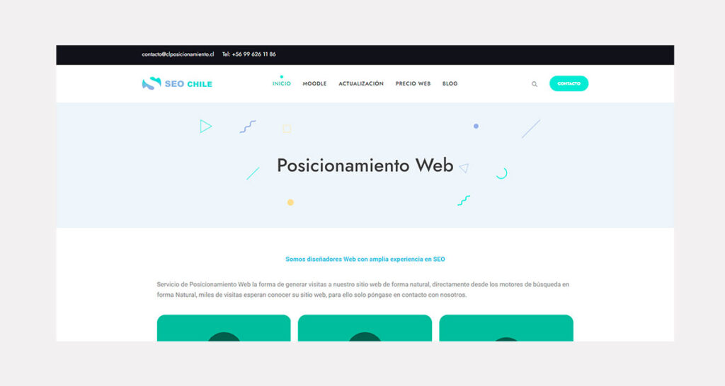 recio de diseño de páginas web en Chile