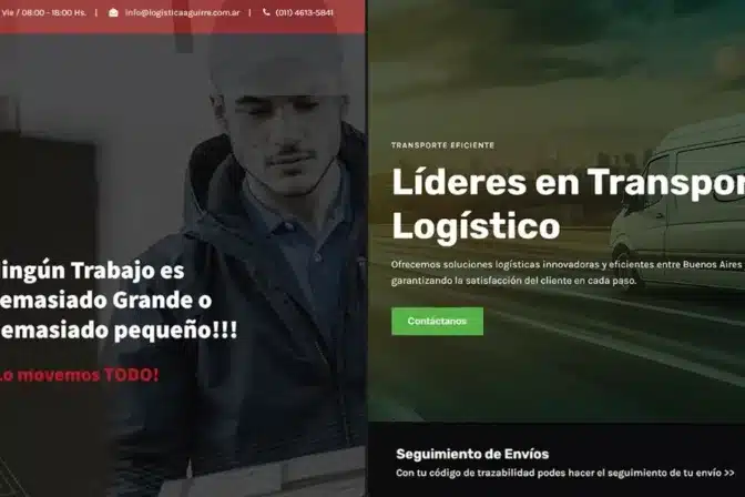 Logística y Transporte: Diseño WordPress con Tracking y +180% en Consultas