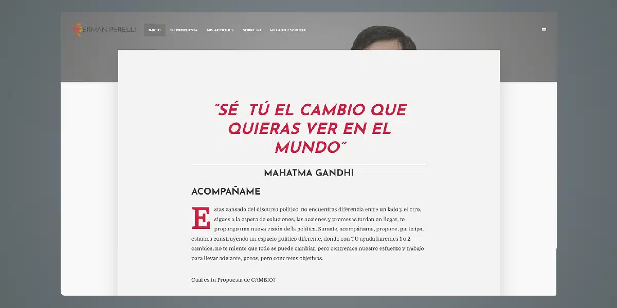 Campaña Digital para Político Provincial: WordPress + SEO Local con +380% Visibilidad